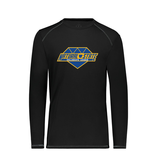[6845.080.S-LOGO2] Men's SoftTouch Long Sleeve (Adult S, Black, Logo 2)