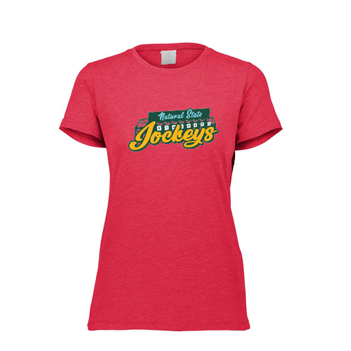 [FTSCUBRD-FAXS-LOGO3] Decker Women's Tri-Blend T-Shirt - Short Sleeve (Female Adult XS, Red, Logo 3)