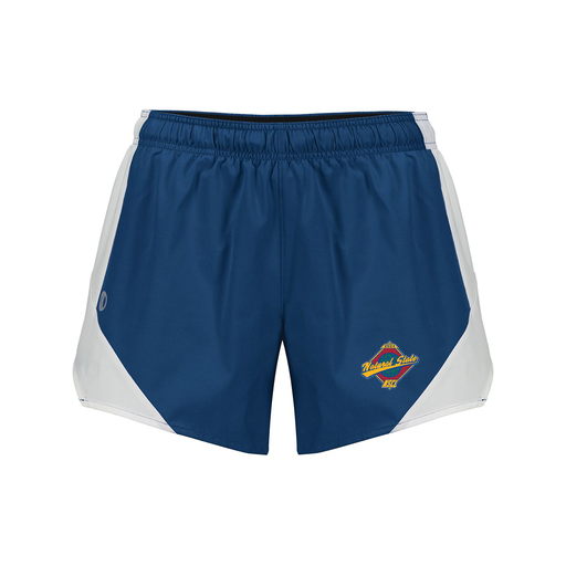 [229489.H03.S-LOGO1] Girls Olympus Shorts (Female Youth S, Navy, Logo 1)