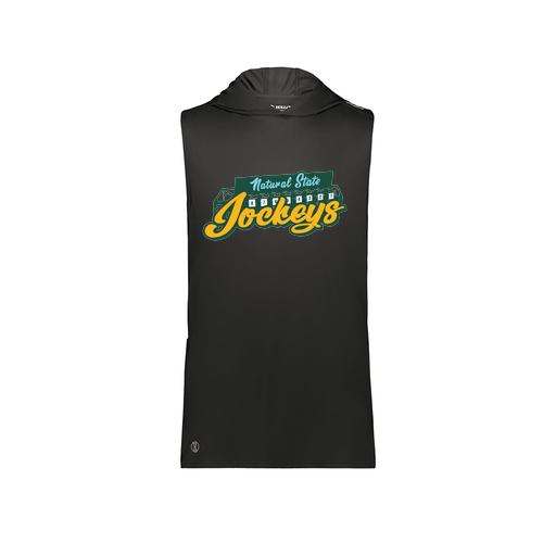 [222590.080.XS-LOGO3] Men's CoolDry Sleeveless Hoodie (Adult XS, Black, Logo 3)