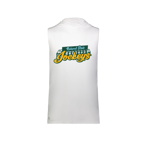 [222590.005.XS-LOGO3] Men's CoolDry Sleeveless Hoodie (Adult XS, White, Logo 3)