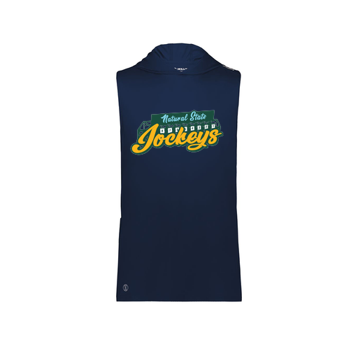 [222590.065.XS-LOGO3] Men's CoolDry Sleeveless Hoodie (Adult XS, Navy, Logo 3)