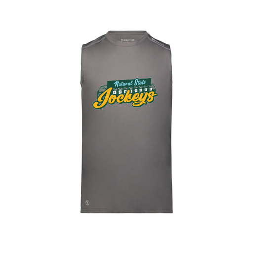 [222593.98D.S-LOGO3] Men's CoolDry TankTop (Adult S, Gray, Logo 3)