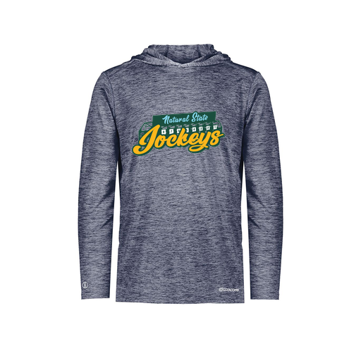 [FOLHCGNV-AS-LOGO3] Decker Men's Charge Hoodie (Adult S, Navy, Logo 3)