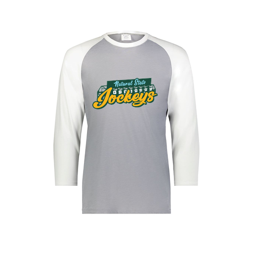 [6880.74S.S-LOGO3] Youth Vintage 3/4 T-Shirt (Youth S, White, Logo 3)