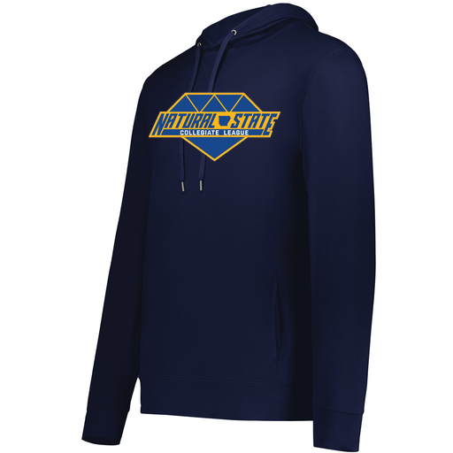 [222598.065.S-LOGO2] Men's Ventura Thin Knit Hoodie (Adult S, Navy, Logo 2)