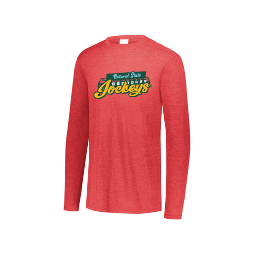 [3076.V96.S-LOGO3] Youth LS Ultra-blend T-Shirt (Youth S, Red, Logo 3)