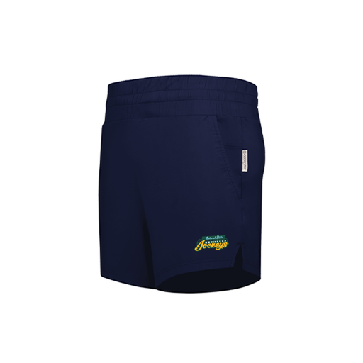 [223704.065.XS-LOGO3] LADIES VENTURA SOFT KNIT SHORTS (Female Adult XS, Navy, Logo 3)