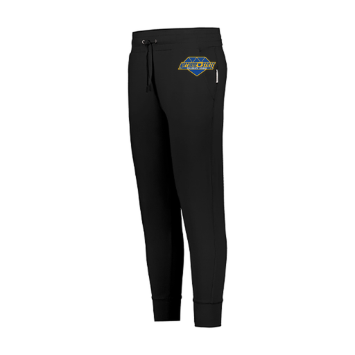 [222799.080.XS-LOGO2] LADIES VENTURA SOFT KNIT JOGGER (Female Adult XS, Black, Logo 2)