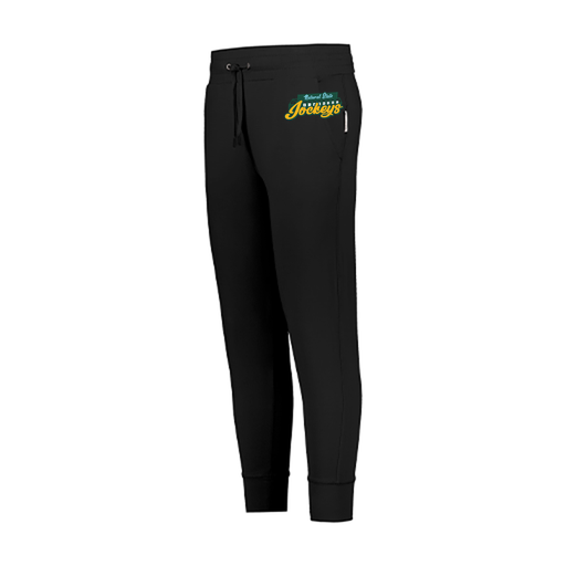 [222799.080.XS-LOGO3] LADIES VENTURA SOFT KNIT JOGGER (Female Adult XS, Black, Logo 3)